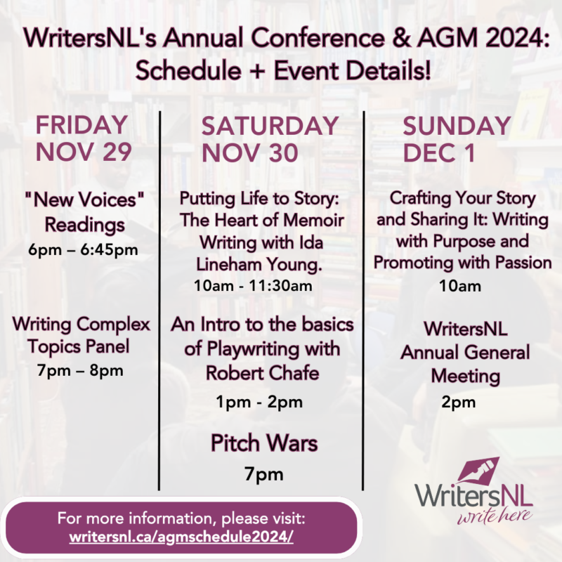 WritersNL’s Annual Conference & AGM 2024 Schedule + Event Details